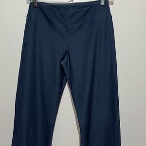 Nike Women's Navy Blue Dri-Fit Ponte Knit Athletic Ankle Leggings Size XS